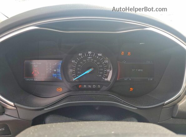 3FA6P0T97KR147585 2019 FORD FUSION Белый Вид щитка приборов