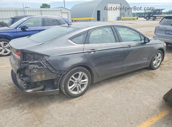 3FA6P0UU0JR100495 2018 FORD FUSION Серый Задняя правая четверть