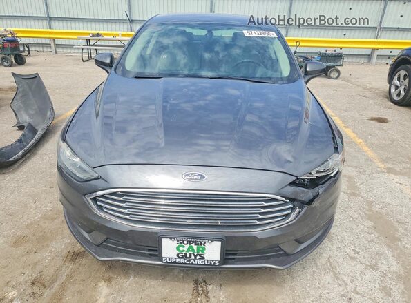 3FA6P0UU0JR100495 2018 FORD FUSION Серый Вид спереди