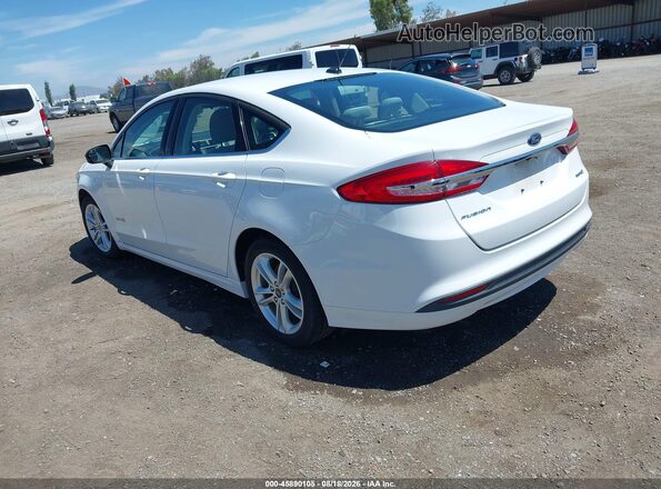 3FA6P0UU0JR271540 2018 FORD FUSION HYBRID White Հետևի ձախ