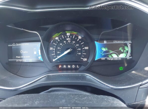 3FA6P0UU0JR271540 2018 FORD FUSION HYBRID White Հետևի նստատեղերի տեսք