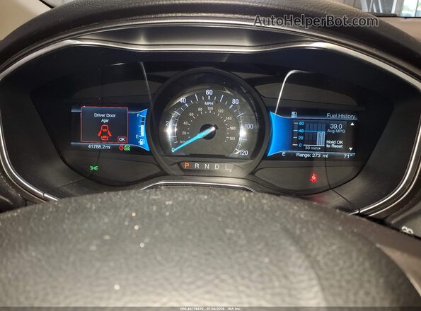 3FA6P0UU3JR271547 2018 FORD FUSION HYBRID Blue უკანა სავარძლების ხედი