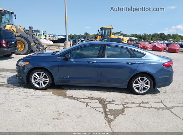 3FA6P0UU3JR271547 2018 FORD FUSION HYBRID Blue 