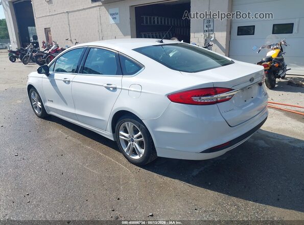 3FA6P0UU4JR278913 2018 FORD FUSION HYBRID White უკანა მარცხენა
