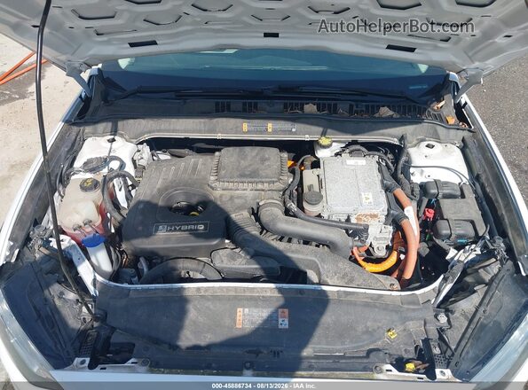 3FA6P0UU4JR278913 2018 FORD FUSION HYBRID White უკანა ხედი