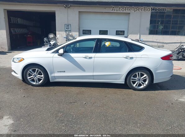 3FA6P0UU4JR278913 2018 FORD FUSION HYBRID White სალონის 360-გრადუსიანი ხედი