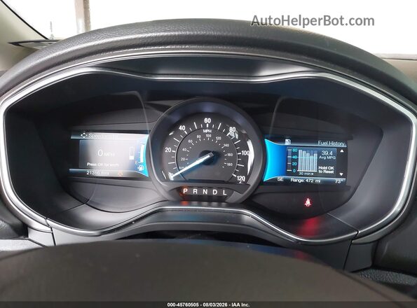 3FA6P0UU4JR282041 2018 FORD FUSION HYBRID Blue Հետևի նստատեղերի տեսք