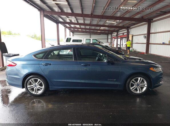3FA6P0UU4JR282041 2018 FORD FUSION HYBRID Blue 