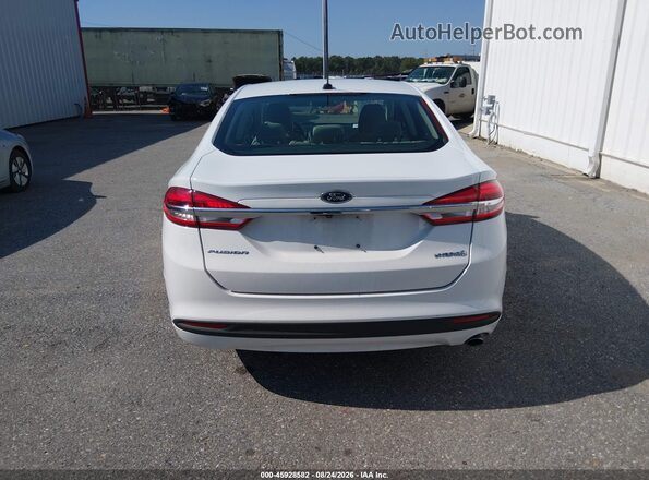 3FA6P0UU8JR254615 2018 FORD FUSION HYBRID White 