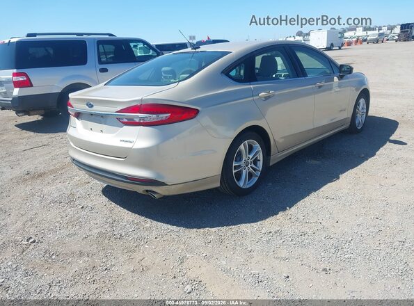 3FA6P0UUXJR122164 2018 FORD FUSION HYBRID Gold უკანა მარჯვენა