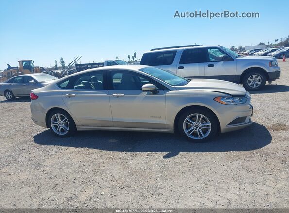 3FA6P0UUXJR122164 2018 FORD FUSION HYBRID Gold 