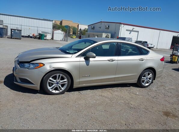 3FA6P0UUXJR122164 2018 FORD FUSION HYBRID Gold 