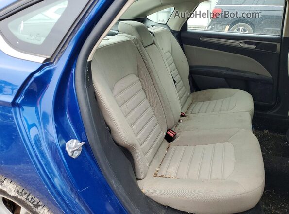 3FA6P0UUXJR142169 2018 FORD FUSION Синий Вид задних сидений