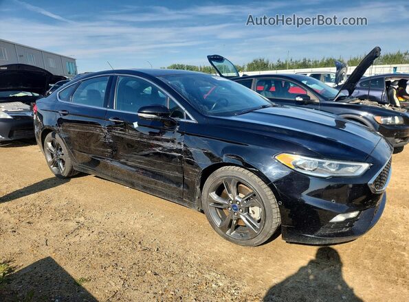 3FA6P0VP0HR255681 2017 FORD FUSION Черный Передняя правая четверть