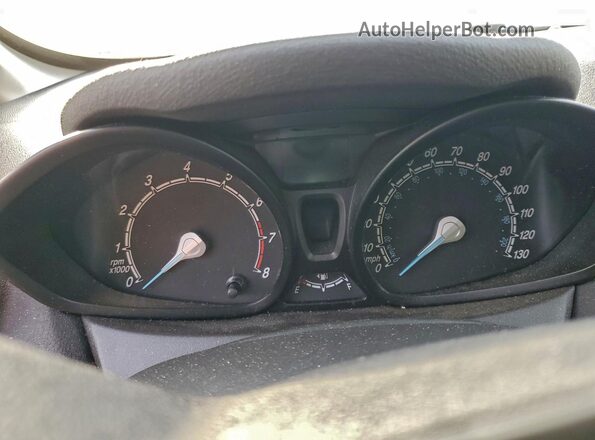 3FADP4AJ9KM139142 2019 FORD FIESTA White Instrument cluster view