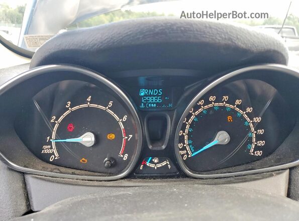 3FADP4BJ0JM144792 2018 FORD FIESTA Black Instrument cluster view
