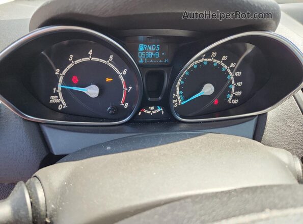 3FADP4BJ2KM125470 2019 FORD FIESTA White Instrument cluster view