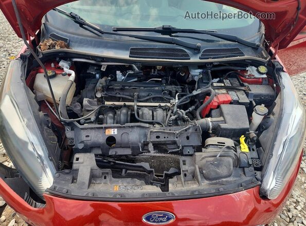 3FADP4BJ3JM126626 2018 FORD FIESTA Red Widok wnętrza z tyłu