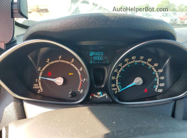 3FADP4BJ8GM185812 2016 FORD FIESTA Blue Instrument cluster view