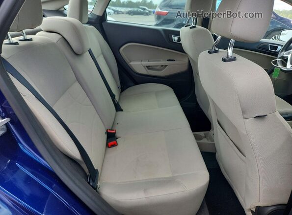 3FADP4BJ8GM185812 2016 FORD FIESTA Blue Rear seats view