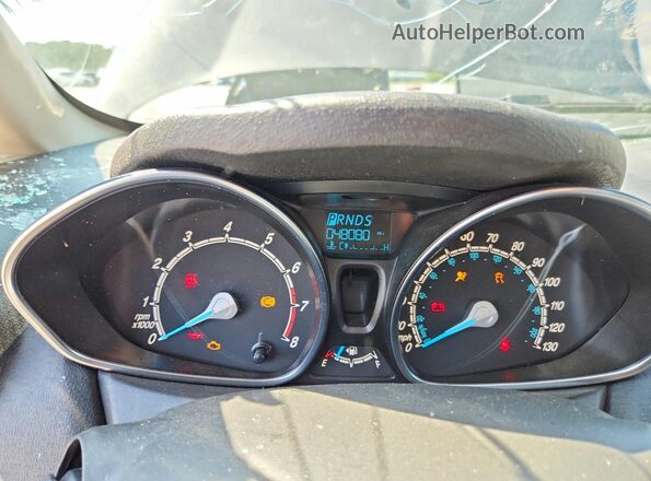 3FADP4BJ9KM111436 2019 FORD FIESTA Gray Вид щитка приладів
