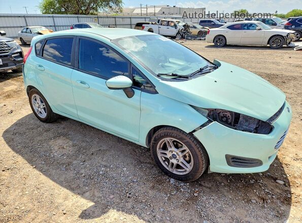 3FADP4EJ0KM156762 2019 FORD FIESTA Бирюзовый Передняя правая четверть