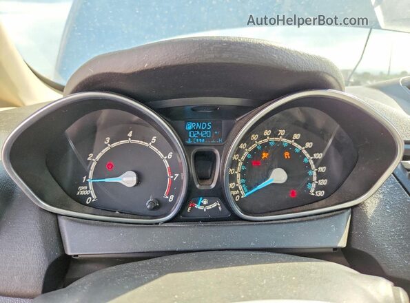 3FADP4EJ1KM123897 2019 FORD FIESTA Silver ხელსაწყოთა პანელის ხედი