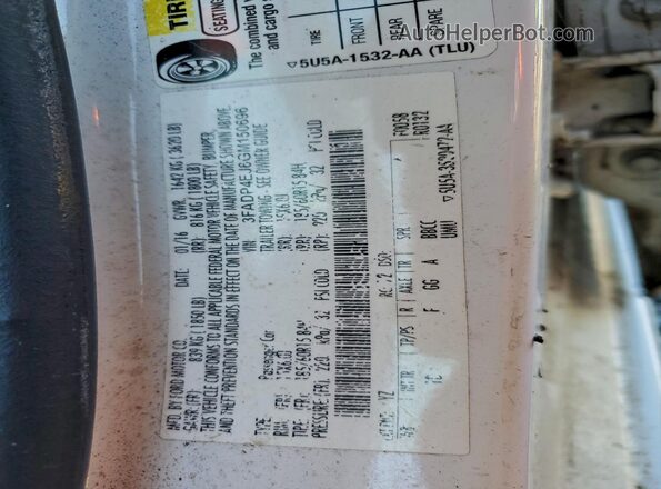 3FADP4EJ6GM150696 2016 FORD FIESTA Белый Вид подкапотного пространства