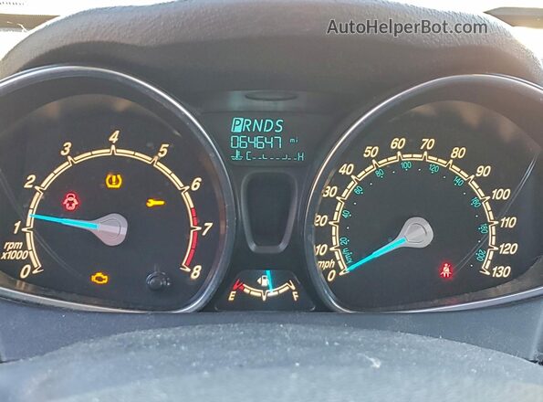 3FADP4EJ6GM150696 2016 FORD FIESTA Белый Вид щитка приборов
