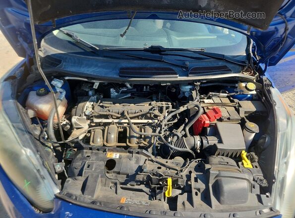 3FADP4EJ9JM135648 2018 FORD FIESTA Синий Вид задней части салона