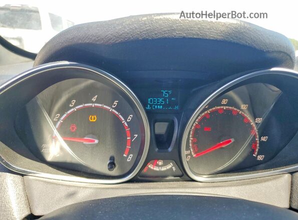 3FADP4GX3GM143626 2016 FORD FIESTA Blue Vista del cuadro de instrumentos
