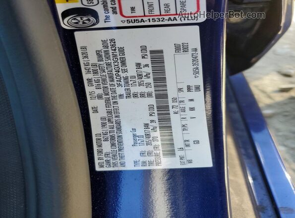 3FADP4GX3GM143626 2016 FORD FIESTA Blue Vista del compartimento del motor