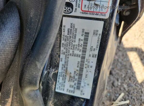 3FADP4TJ0GM131001 2016 FORD FIESTA Black Շարժիչի բաժամունքի տեսք