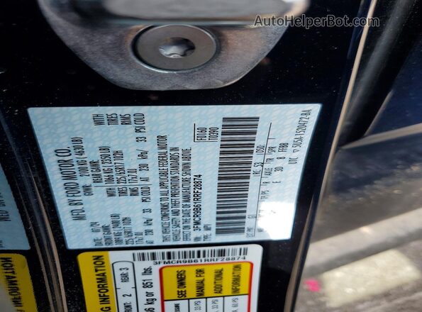 3FMCR9B61RRF28874 2024 FORD BRONCO Черный Вид подкапотного пространства