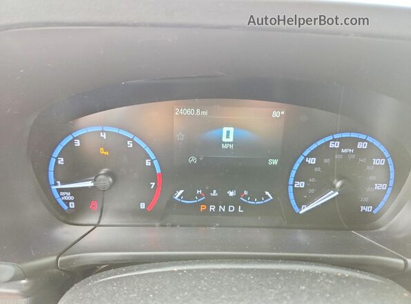 3FMCR9B66PRD65376 2023 FORD BRONCO Orange Instrument cluster view