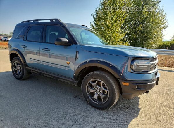 3FMCR9D9XMRA03859 2021 FORD BRONCO Blue Передня права чверть