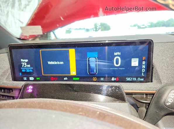 3FMTK4SE4NMA09789 2022 FORD MUSTANG Red Widok zestawu wskaźników
