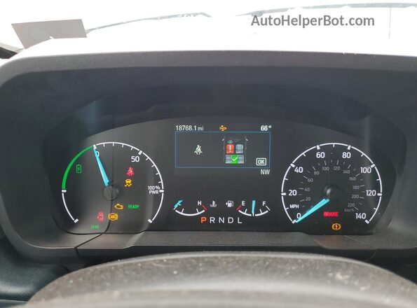 3FTTW8A34RRB64321 2024 FORD MAVERICK Серый Вид щитка приборов
