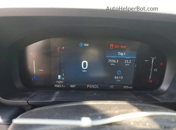 3FTTW8BA1SRB67437 2025 FORD MAVERICK Tan Instrument cluster view