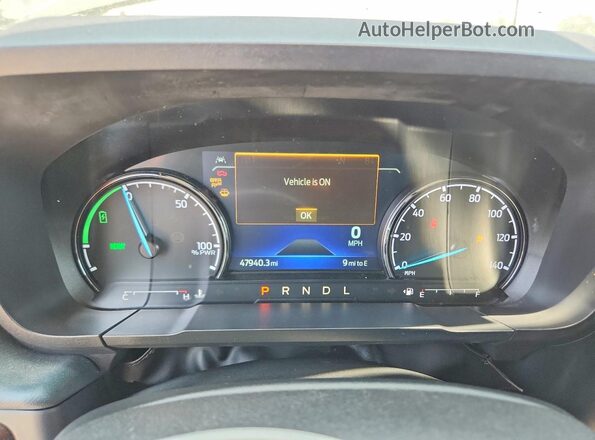 3FTTW8E3XPRB04289 2023 FORD MAVERICK Черный Вид щитка приборов