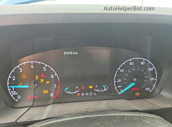 3FTTW8F96NRA99141 2022 FORD MAVERICK Синий Вид щитка приборов
