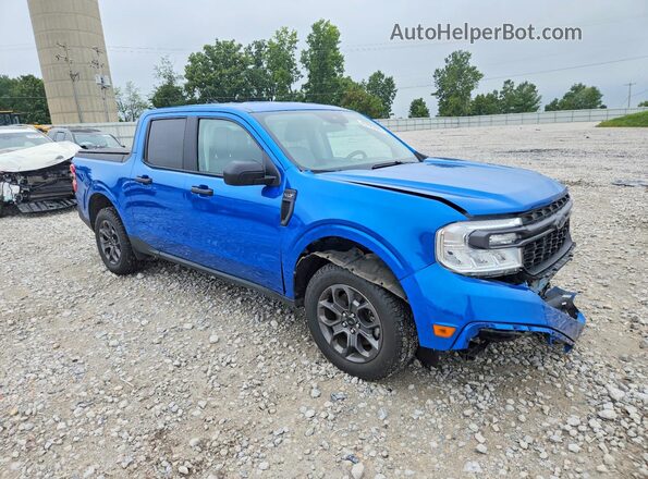 3FTTW8F96NRA99141 2022 FORD MAVERICK Синий Передняя правая четверть