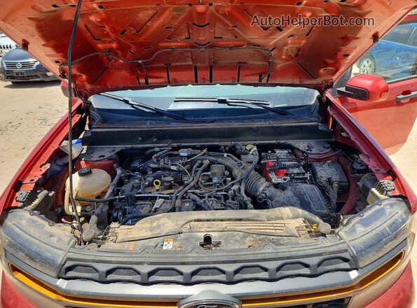 3FTTW8G9XPRA52809 2023 FORD MAVERICK Maroon უკანა სალონის ხედი