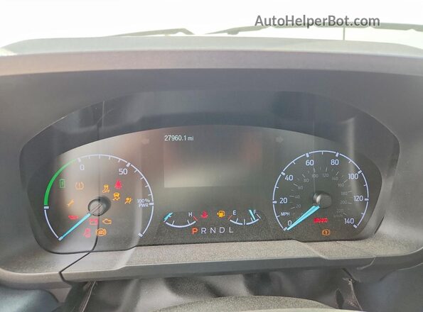 3FTTW8H30RRA73293 2024 FORD MAVERICK White Вид щитка приладів