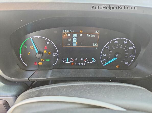 3FTTW8H31RRB51757 2024 FORD MAVERICK Белый Вид щитка приборов