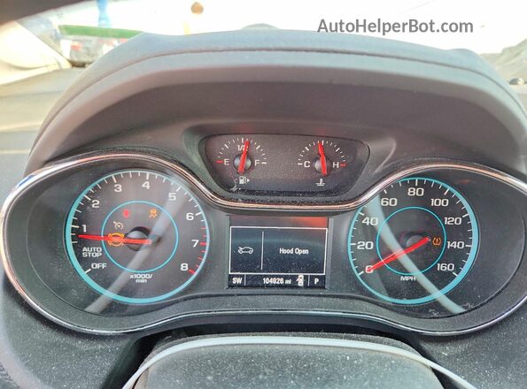 3G1BE5SM2HS531754 2017 CHEVROLET CRUZE Blue Widok zestawu wskaźników