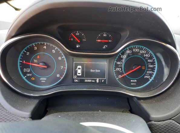 3G1BE5SMXGS598178 2016 CHEVROLET CRUZE Белый Вид щитка приборов