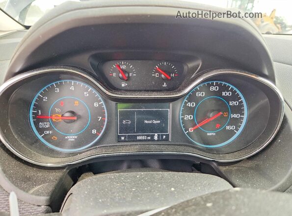 3G1BE6SM7HS609967 2017 CHEVROLET CRUZE Blue ხელსაწყოთა პანელის ხედი