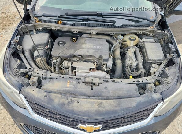 3G1BE6SM7HS609967 2017 CHEVROLET CRUZE Blue უკანა სალონის ხედი