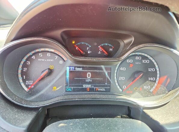 3G1BE6SM8HS532672 2017 CHEVROLET CRUZE Red Vista del cuadro de instrumentos
